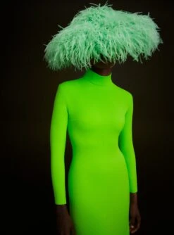 The Vivienne Maxi Dress In Lime -LARA SALES STORE 220714 SolaceLondon SS23 07 077 R1