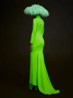 The Vivienne Maxi Dress In Lime -LARA SALES STORE 220714 SolaceLondon SS23 07 149 R1