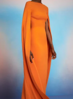 The Sadie Maxi Dress In Apricot -LARA SALES STORE 220714 SolaceLondon SS23 17 040 R1 scaled