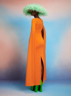 The Sadie Maxi Dress In Apricot -LARA SALES STORE 220714 SolaceLondon SS23 17 046 R1 scaled