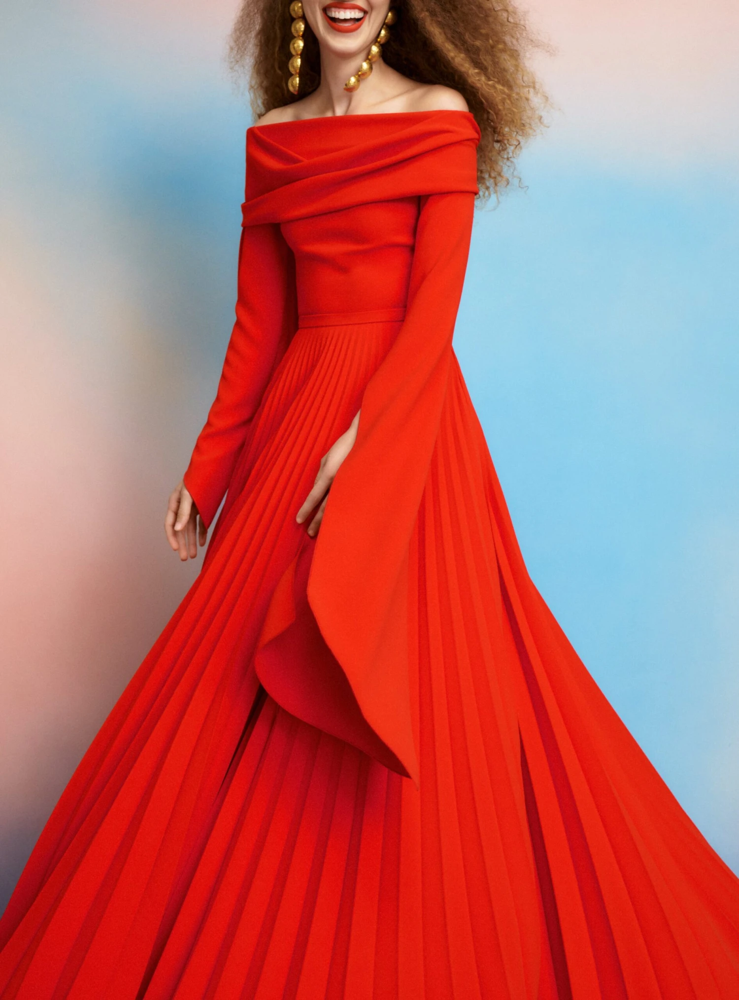 The Henley Skirt In Red 3 The Henley Skirt In Red - Image 3