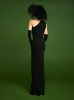 The Averie Dress In Black -LARA SALES STORE 220915 SolaceLondon RS23 03 124 R1 scaled