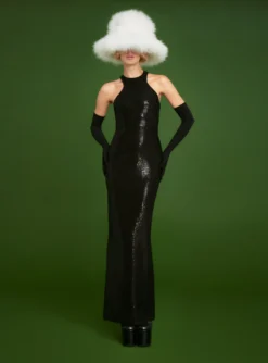 The Winona Maxi Dress In Black -LARA SALES STORE 220915 SolaceLondon RS23 12 042 R1 scaled