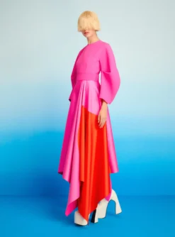 The Quinn Midi Dress In Fuchsia & Orange 7 The Quinn Midi Dress In Fuchsia & Orange -LARA SALES STORE 221014 SolaceLondon RS23 09 089 scaled