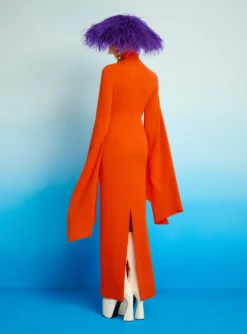 The Layla Maxi Dress In Orange -LARA SALES STORE 221014 SolaceLondon RS23 12 124 R1 scaled