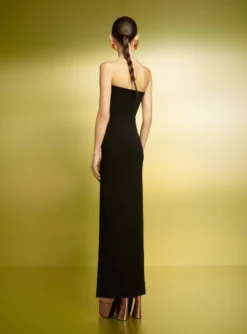 The Zora Maxi Dress In Black -LARA SALES STORE 221020 SolaceLondon PF23 03 126 R1 scaled