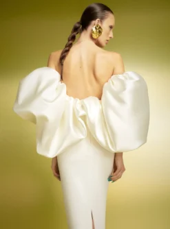 The Pia Maxi Dress In Cream -LARA SALES STORE 221020 SolaceLondon PF23 05 098 R1 scaled