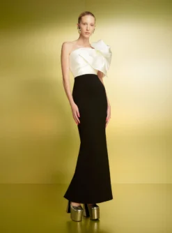The Iyana Maxi Dress In Cream And Black -LARA SALES STORE 221020 SolaceLondon PF23 08 018 R1 scaled