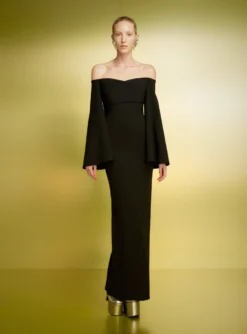 The Eliana Maxi Dress In Black