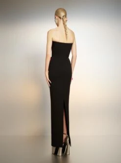 The Zuri Maxi Dress In Pink And Black -LARA SALES STORE 221021 SolaceLondon PF23 36 075 R1