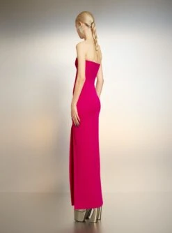 The Zora Maxi Dress In Fuchsia -LARA SALES STORE 221021 SolaceLondon PF23 38 069 R1