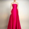 The Tiffany Maxi Dress In Cerise