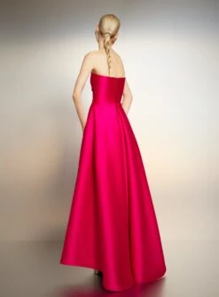 The Tiffany Maxi Dress In Cerise -LARA SALES STORE 221021 SolaceLondon PF23 42 021 R1