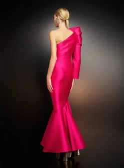 The Heyam Maxi Dress In Cerise -LARA SALES STORE 221024 SolaceLondon PF23 43 149 R1 scaled
