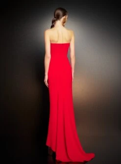The Willa Maxi Dress In Red -LARA SALES STORE 221024 SolaceLondon PF23 44 096 R1