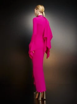 The Nella Maxi Dress In Fuchsia -LARA SALES STORE 221024 SolaceLondon PF23 50 154 R1