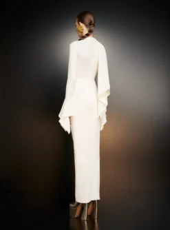 The Nella Maxi Dress In Cream -LARA SALES STORE 221024 SolaceLondon PF23 56 094 R1 scaled