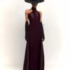 The Rumi Maxi Dress In Plum