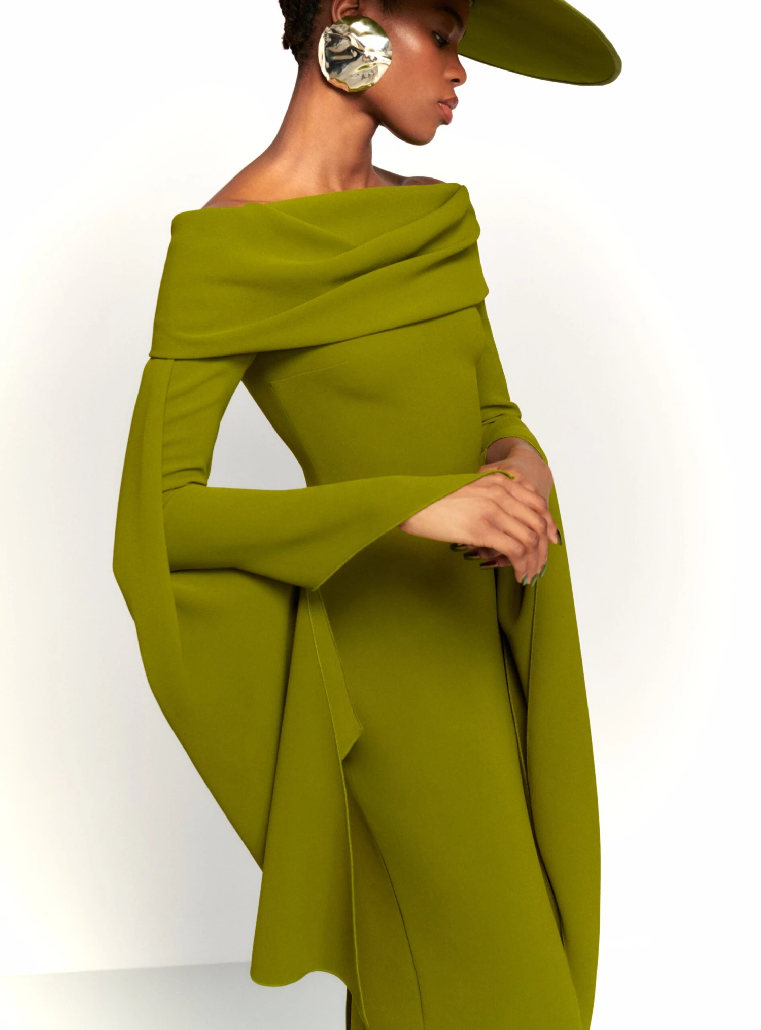 The Arden Maxi Dress In Sweet Pea Green 3 The Arden Maxi Dress In Sweet Pea Green - Image 3