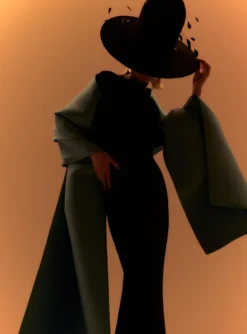 The Lyana Maxi Dress In Black And Bluebell -LARA SALES STORE 230309 SolaceLondon RS23 07 196 R1 scaled