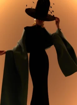 The Lyana Maxi Dress In Black And Bluebell -LARA SALES STORE 230309 SolaceLondon RS23 07 228 R1 scaled