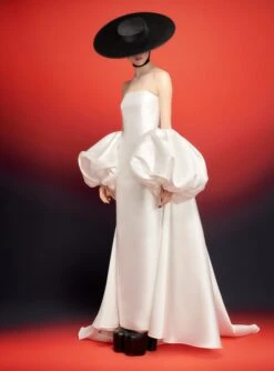 The Lea Maxi Dress In Cream -LARA SALES STORE 230309 SolaceLondon RS23 16 051 R1