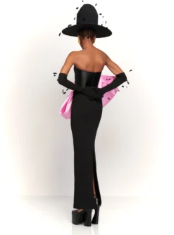 The Maeve Maxi Dress In Black And Blush -LARA SALES STORE 230309 SolaceLondon RS23 24 151 R1 scaled