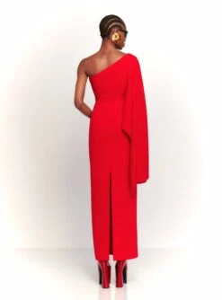 The Lillia Maxi Dress In Red -LARA SALES STORE 230309 SolaceLondon RS23 26 094 R1