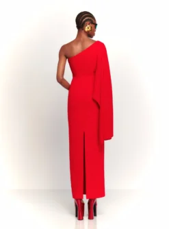 The Lillia Maxi Dress In Red -LARA SALES STORE 230309 SolaceLondon RS23 26 094 R1 scaled