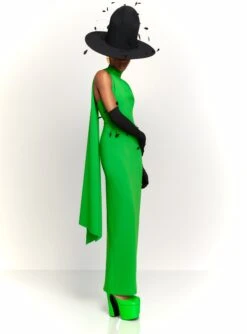 The Demi Maxi Dress In Bright Green -LARA SALES STORE 230309 SolaceLondon RS23 28 087 R1