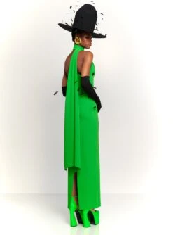 The Demi Maxi Dress In Bright Green -LARA SALES STORE 230309 SolaceLondon RS23 28 175 R1