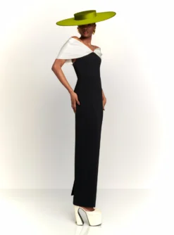 The Dakota Maxi Dress In Cream & Black -LARA SALES STORE 230309 SolaceLondon RS23 30 004 R1 scaled