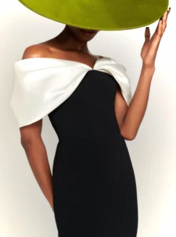 The Dakota Maxi Dress In Cream & Black