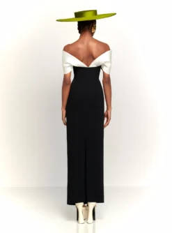 The Dakota Maxi Dress In Cream & Black -LARA SALES STORE 230309 SolaceLondon RS23 30 027 R1 scaled