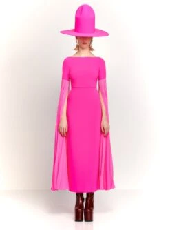 The Grace Maxi Dress In Hot Pink