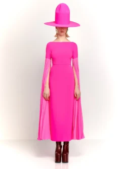 The Grace Maxi Dress In Hot Pink