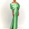 The Delphina Maxi Dress In Pistachio
