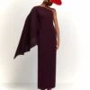 The Lillia Maxi Dress In Plum