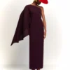 The Lillia Maxi Dress In Plum