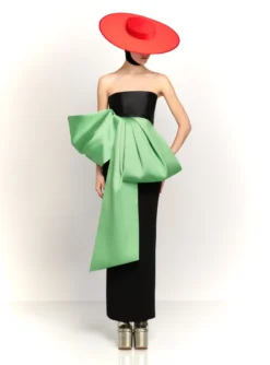 The Maeve Maxi Dress In Black And Pistachio