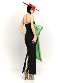 The Maeve Maxi Dress In Black And Pistachio -LARA SALES STORE 230309 SolaceLondon RS23 35 114 R1 scaled