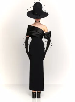 The Alexis Maxi Dress In Black -LARA SALES STORE 230309 SolaceLondon RS23 39 008 R1 scaled