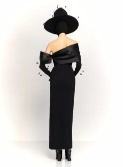 The Alexis Maxi Dress In Black -LARA SALES STORE 230309 SolaceLondon RS23 39 110 R1