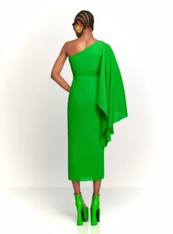 The Lenna Midi Dress In Bright Green 5 The Lenna Midi Dress In Bright Green -LARA SALES STORE 230309 SolaceLondon RS23 40 138 R1
