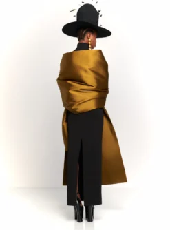 The Lyana Maxi Dress In Black And Gold -LARA SALES STORE 230309 SolaceLondon RS23 44 150 R2 scaled