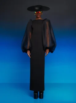 The Karla Maxi Dress In Black -LARA SALES STORE 230309 SolaceLondon RS23 53 039 R1 scaled