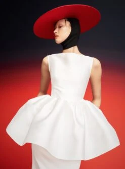 The Alda Maxi Dress In Cream -LARA SALES STORE 230309 SolaceLondon RS23 67 094 R1