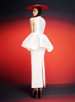 The Alda Maxi Dress In Cream -LARA SALES STORE 230309 SolaceLondon RS23 67 118 R1