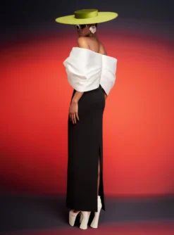 The Filippa Maxi Dress In Cream And Black -LARA SALES STORE 230309 SolaceLondon RS23 68 103 R1 scaled