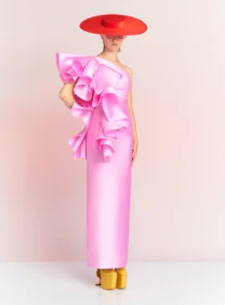 The Barney Maxi Dress In Blush